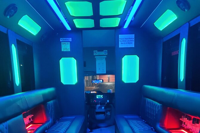1 Hour Private Las Vegas Party Bus Tour - Bellagio fountains after dark