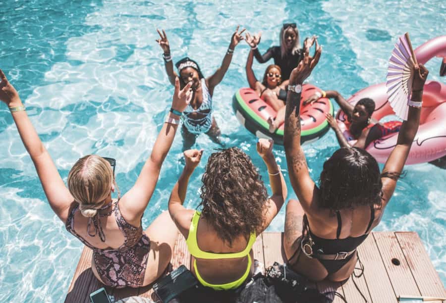 #1 Vegas Pool Crawl with Party Bus, Free Drinks & VIP Entry - The venue list and what its variety means