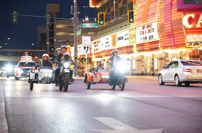 2-Hour Private Tour of Las Vegas by Night on a Sidecar - Hearing the story of the street-art district