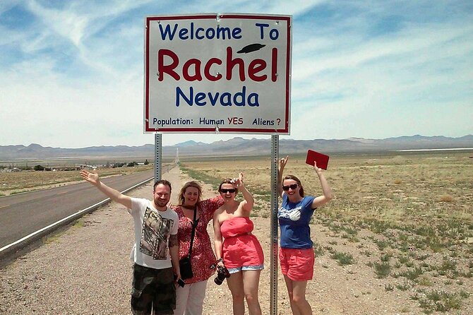Area 51 Day Tour from Las Vegas with Alien and UFO Hotspots - The Black Mailbox and the UFO crowd