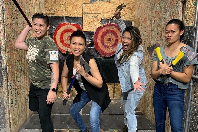 Axe Throwing Las Vegas Fremont Street - What the VIP upgrade adds