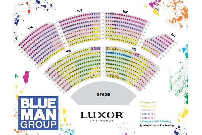 Blue Man Group at the Luxor Hotel and Casino - Audience participation without a forced spotlight