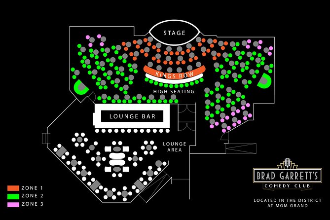 Brad Garrett's Comedy Club at MGM Grand Hotel and Casino - Choosing seats without overpaying