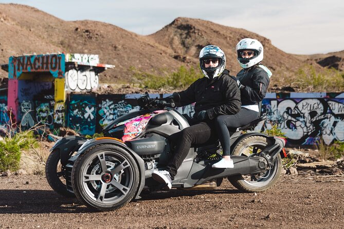 Couples Private Guided Red Rock Canyon Tour On A CanAm Trike - Mountain Springs Saloon for a rustic finish
