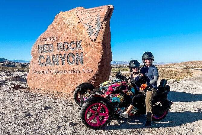Couples Private Guided Red Rock Canyon Tour On A CanAm Trike - Blue Diamond and the slow hour at Cottonwood Station