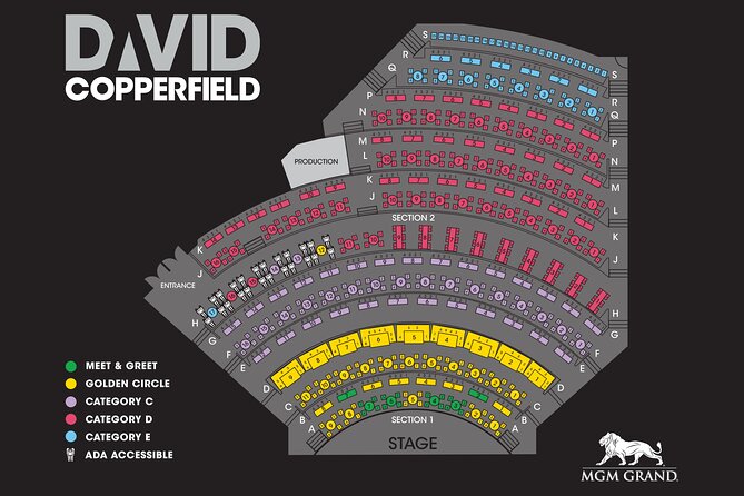 David Copperfield at the MGM Grand Hotel and Casino - Choosing a seat at MGM Grand
