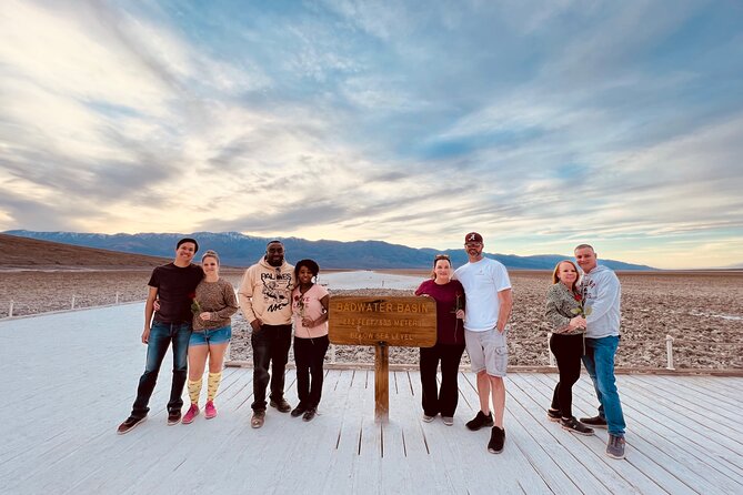 Death Valley Day & Night Tour - Scenic Stops, Sunset & Stargazing - From Las Vegas to the Death Valley sign