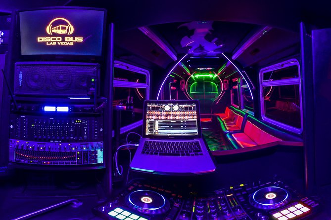 Disco Party Bus Photo Tour - A Las Vegas party bus built around photographs