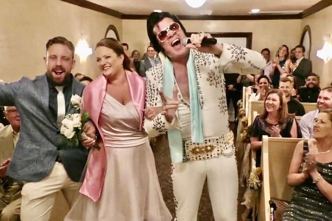 Elvis Themed Wedding or Vow Renewal at Graceland Wedding Chapel - A classic Vegas ceremony with Elvis at the center