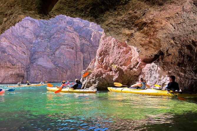 Emerald Cave Express Kayak Tour with Scenic & Historic Stops - Reaching the green water of Emerald Cave