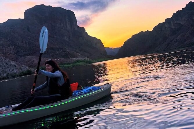 Emerald Cave Sunset Glow Kayak Tour: 3 Caves, Wildlife & Lights - Emerald Cave, where the water turns green