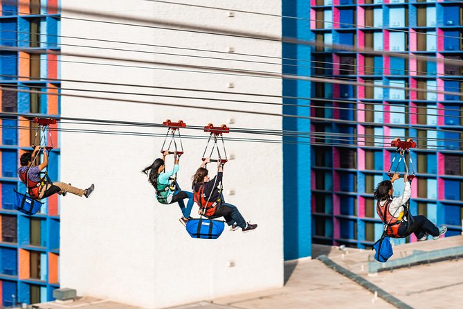 Fly LINQ Zipline at The LINQ Promenade in Las Vegas - Flying over The LINQ Promenade
