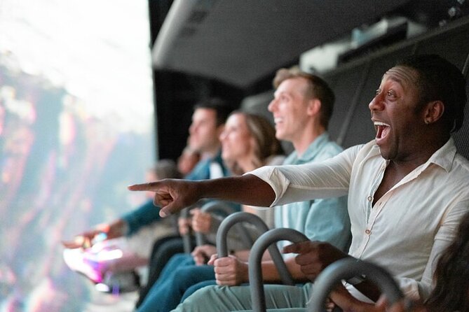 Flyover in Las Vegas: An Immersive Flying Ride Experience - The flight sequence: screen, seat, wind, and mist