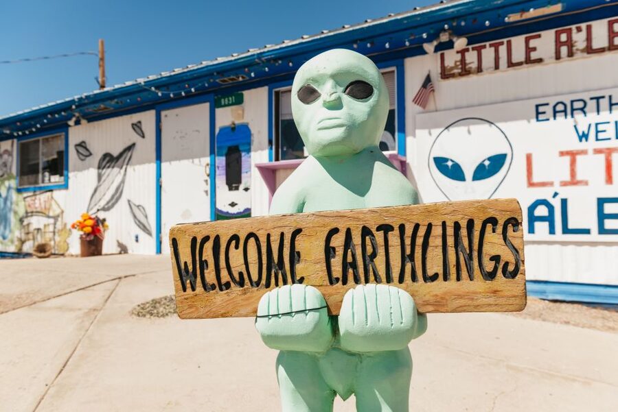 From Las Vegas: Area 51 Full-Day Tour - The long run across Nevada desert