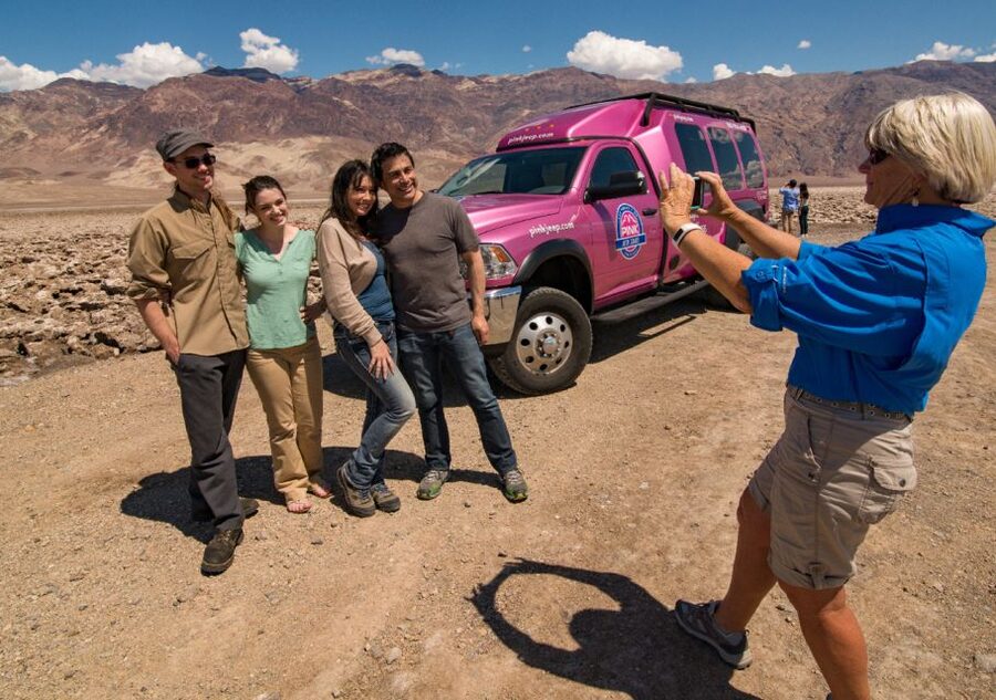 From Las Vegas: Death Valley Trekker Tour - Artists’ Palette, color in an otherwise severe desert