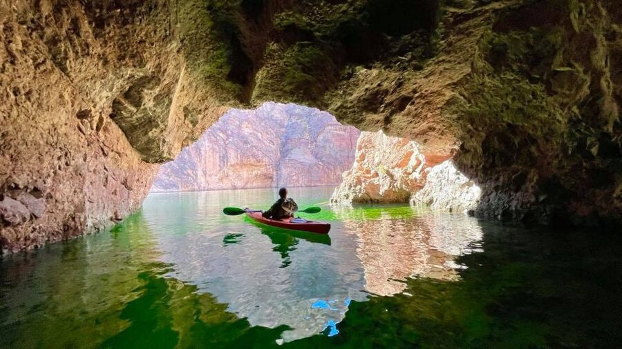 From Las Vegas: Emerald Cave Guided Kayak Tour with Shuttle - Who should book this Colorado River outing?