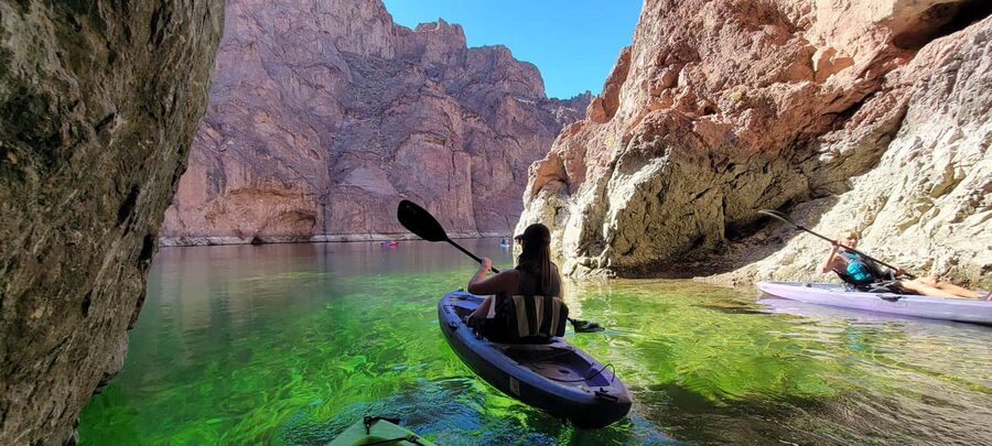 From Las Vegas: Emerald Cave Kayak Tour with Hotel Pickup - Paddling through Black Canyon