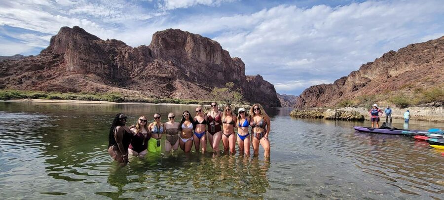From Las Vegas: Emerald Cave Kayak Tour with Hotel Pickup - Getting comfortable in a sit-on-top kayak