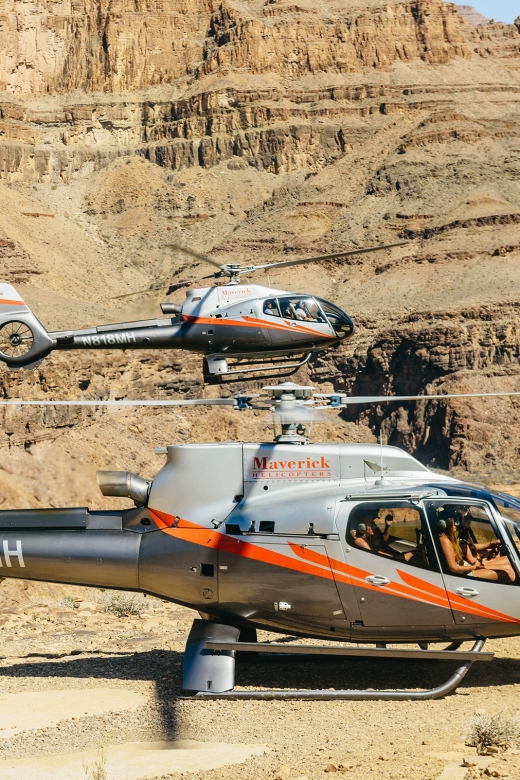 From Las Vegas: Grand Canyon Helicopter Tour with Champagne - Las Vegas from above, especially at sunset