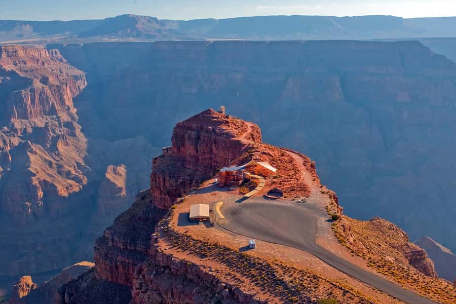 From Las Vegas: Grand Canyon Skywalk Express Helicopter Tour - Walking onto the glass Skywalk