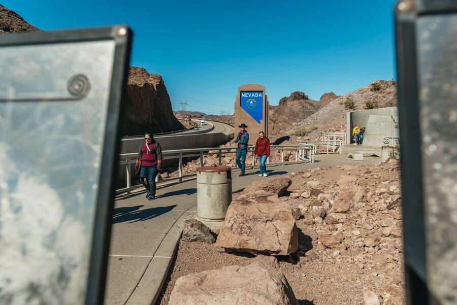 From Las Vegas: Hoover Dam Highlights Tour - The bridge view above Black Canyon