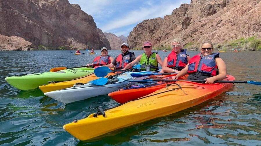 From Las Vegas: Kayak Rental with Shuttle to Emerald Cave - Getting set up with your kayak