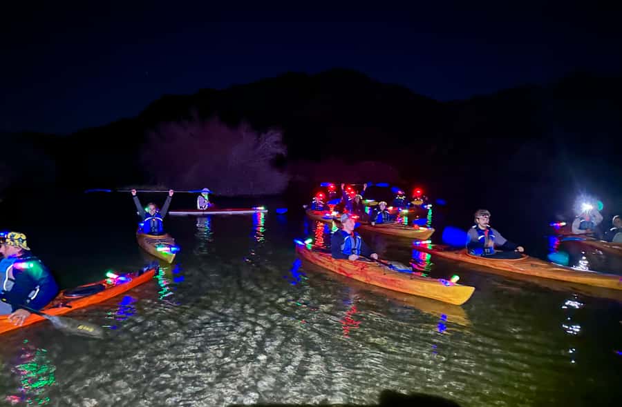 From Las Vegas: Moonlight Kayak Tour on the Colorado River - The Beach Stop: Swimming, Snacks, and a Break