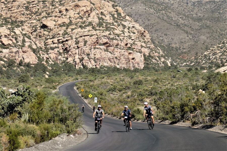 From Las Vegas: Red Rock Canyon Electric Bike Hire - Riding the paved Red Rock route