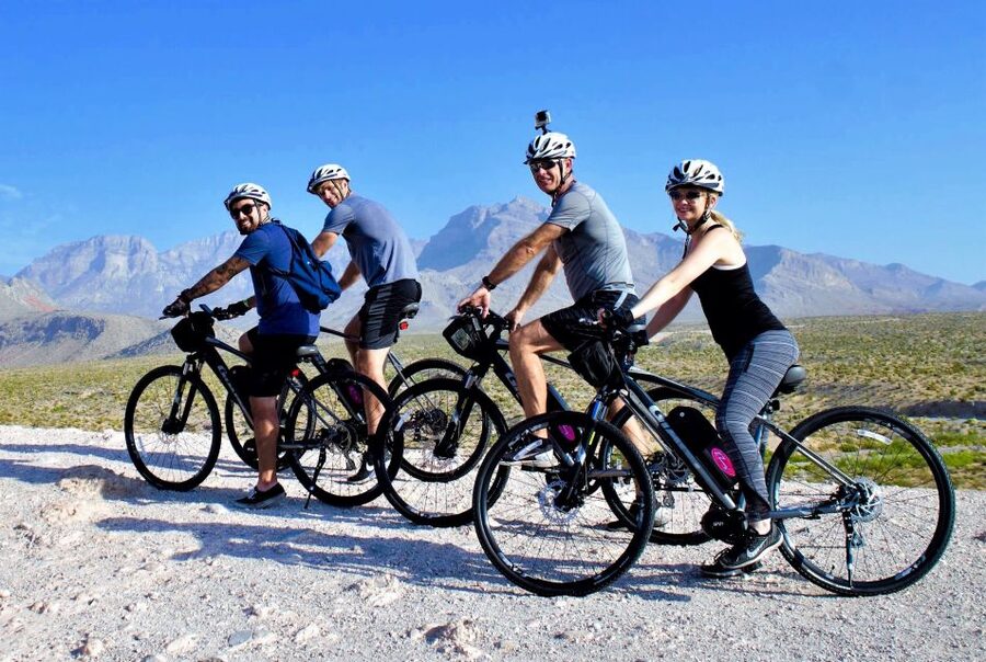 From Las Vegas: Red Rock Canyon Electric Bike Hire - Leaving Las Vegas for the red cliffs
