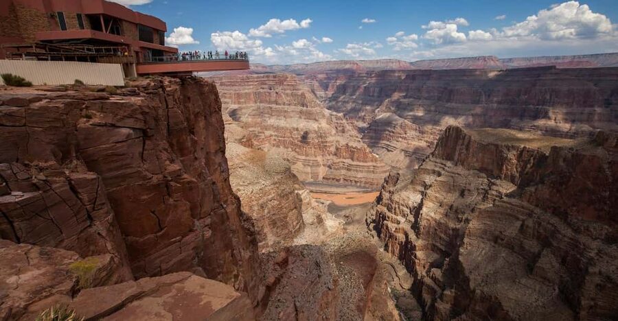 From Vegas: Grand Canyon Helicopter with Eagle Point Landing - From your Strip hotel to the helicopter terminal