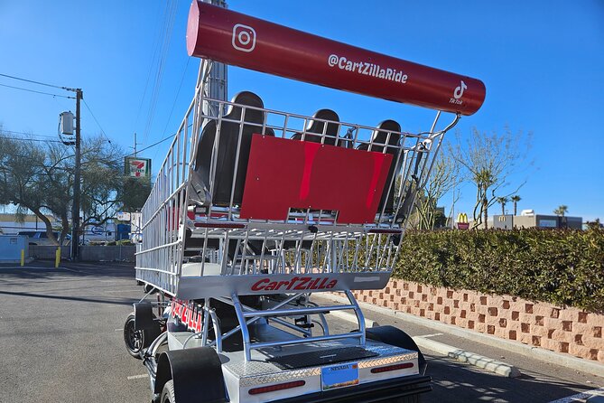 Giant Shopping Cart Limo Ride in Las Vegas - Choosing daytime or nighttime