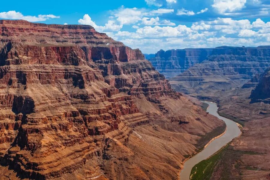 Grand Canyon Helicopter Flight & Hoover Dam River Float Raft - From the airport to the Hoover Dam launch area