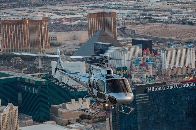 Grand Canyon Helicopter Flight with Sunset Valley of Fire Landing - Hoover Dam, Lake Mead, and Fortification Hill from above