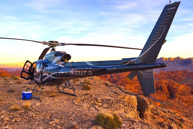 Grand Canyon Helicopter Flight with Sunset Valley of Fire Landing - Flying 30 miles over the Grand Canyon