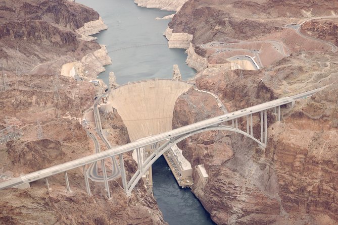 Grand Canyon Helicopter Tour and River Raft or Emerald Cave Kayak - Seeing Hoover Dam from the air