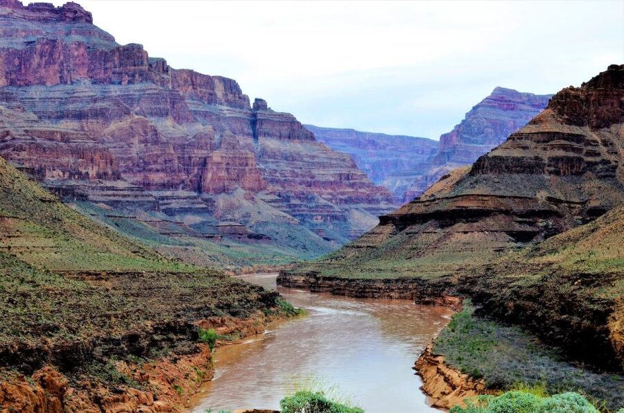 Grand Canyon Helicopter Tour with Black Canyon Rafting - Grand Canyon West and the Hualapai canyon floor