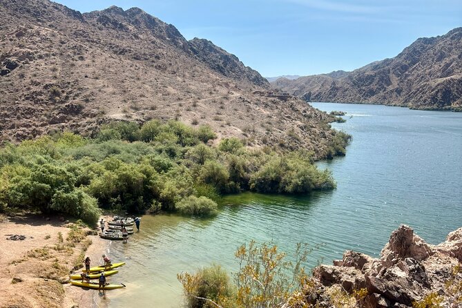 Half-Day Emerald Cave Kayak Tour: Triple Cave Adventure - The short hike to a Hoover Dam-era site