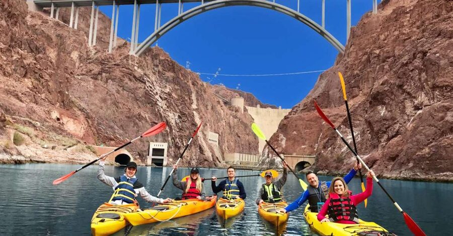 Hoover Dam Kayak Tour & Hike - shuttle from Las Vegas - Twelve miles through Black Canyon