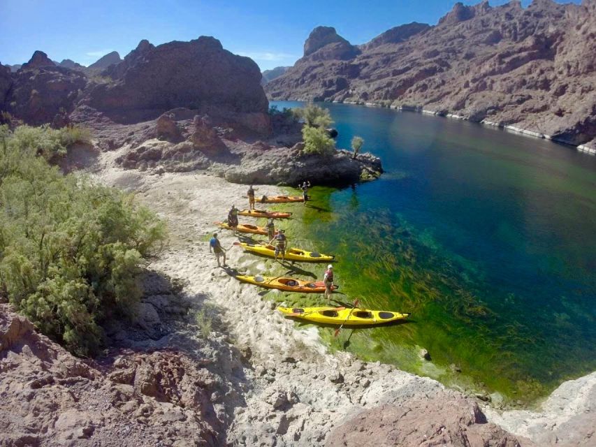 Hoover Dam Kayak Tour & Hike - shuttle from Las Vegas - Waterfalls, wildlife, and Emerald Cave