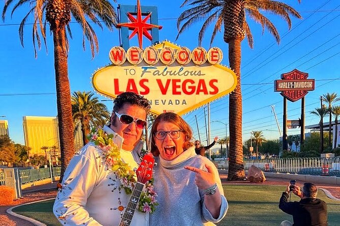 Hoover Dam Walk-On-Top Tour w/ Seven Magic Mountains & Vegas Sign - The Vegas sign starts the morning with an easy win