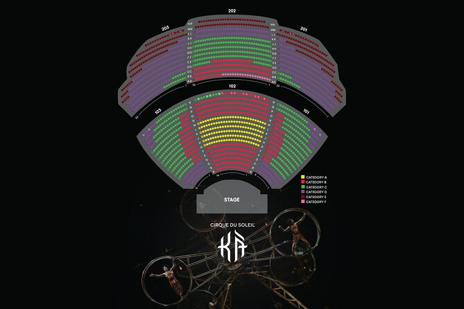 KÀ™ by Cirque du Soleil® at the MGM Grand Hotel and Casino - Seating: where your money matters most