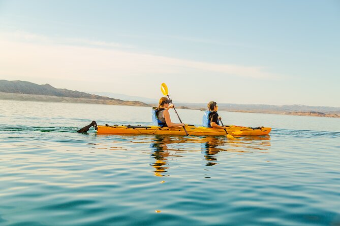 Lake Mead Sunset Kayak Tour with Dinner, Swim & Campfire - Island time, swimming, and a useful pause