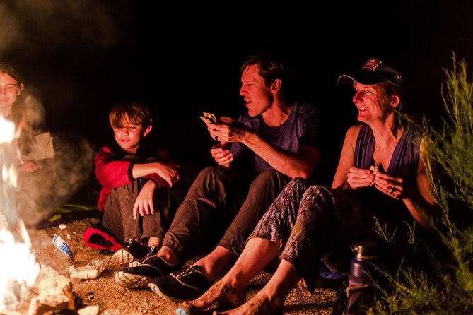 Lake Mead Sunset Kayak Tour with Dinner, Swim & Campfire - Dinner by the bonfire, with snacks and s’mores