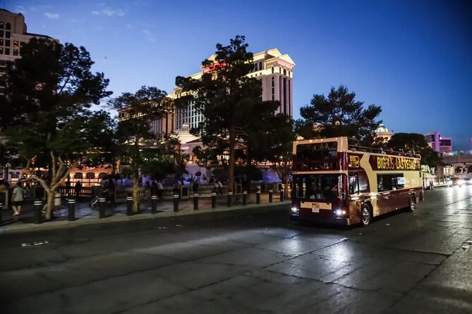 Las Vegas After Dark: Adult-only Night Tour with Free Drink - Seeing Las Vegas Strip lights from the upper deck