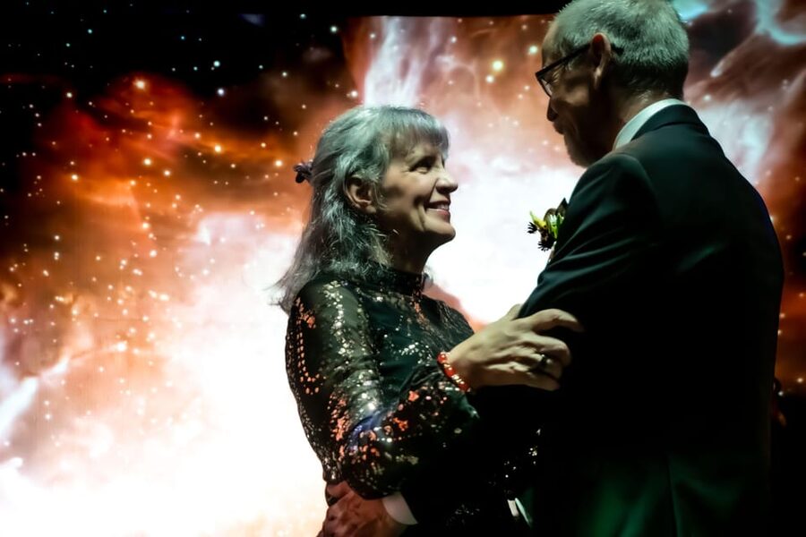 Las Vegas: Cosmic Space Wedding + Spectacular Photography - A wedding chapel with a view of the universe