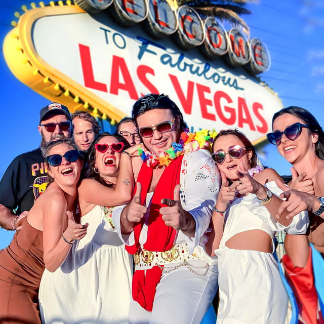 Las Vegas: Elvis Wedding with Las Vegas Sign Photos Included - Susan, Elvis, and the personal touch
