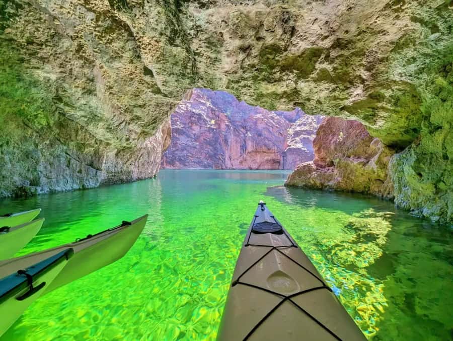Las Vegas: Emerald Cave Kayak Tour with Photos - Paddling into Black Canyon