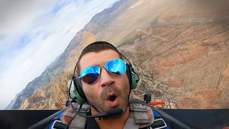 Las Vegas: Fly a Real Stunt Plane - The Las Vegas and Red Rock views