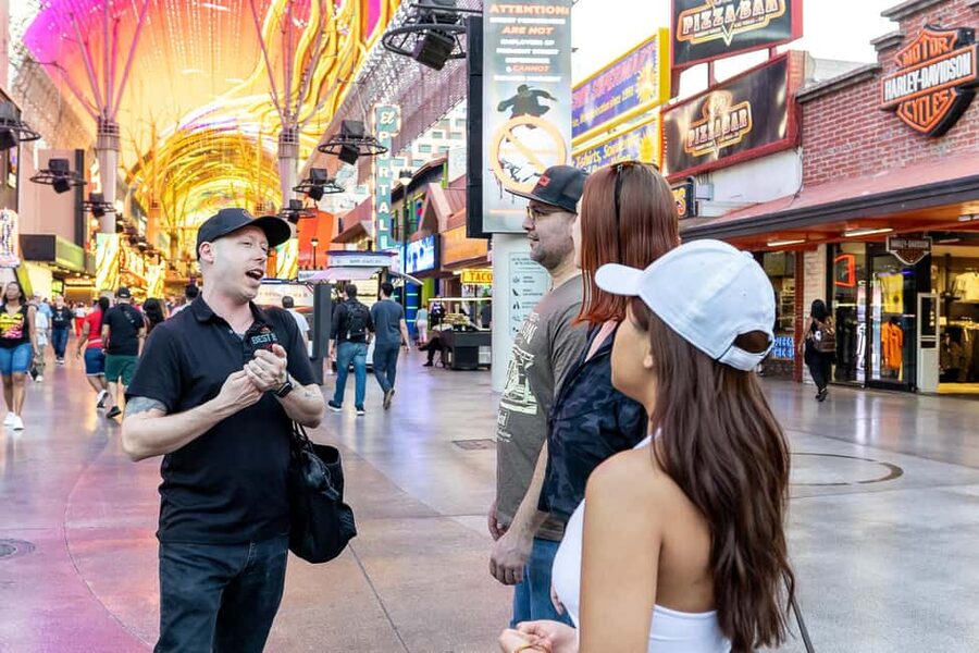 Las Vegas: Fremont Experience Guided Walking Tour & Drinks - Starting at the Plaza, the birthplace of Las Vegas