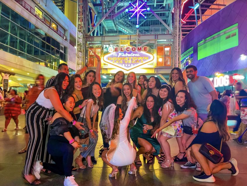 Las Vegas Fremont Street Bar Crawl (party bus add-on option) - Getting to the first venue requires care